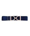 Ellany Navy Stirrup Elastic Belt-3 Metal Options