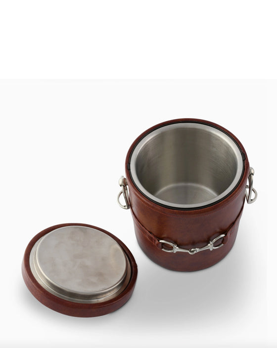 Leather Equestrian Bit Ice Bucket