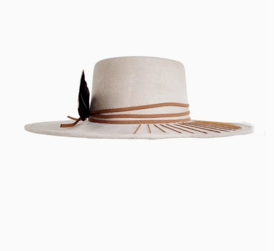 Taini Gambler Crown Suede Hat