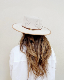  Brennan Beige Suede Telescope Crown Hat