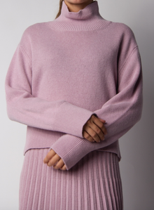  Posey Pink Cashmere Mix Turtleneck