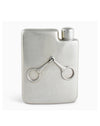 Pewter Equestrian Bit Flask