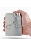 Pewter Equestrian Bit Flask