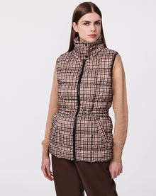  Houndstooth Down Vest