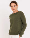 Olive Everyday Cashmere Blend Crew