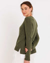 Olive Everyday Cashmere Blend Crew